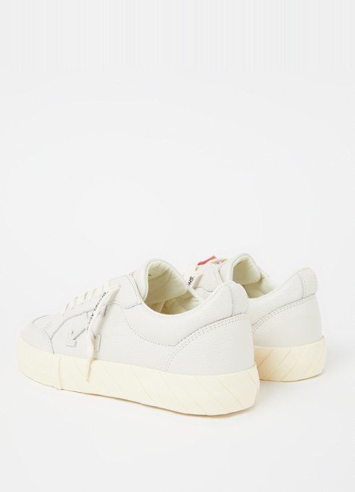 Off-White Low Vulcanized sneaker van kalfsleer - detail 4 creme