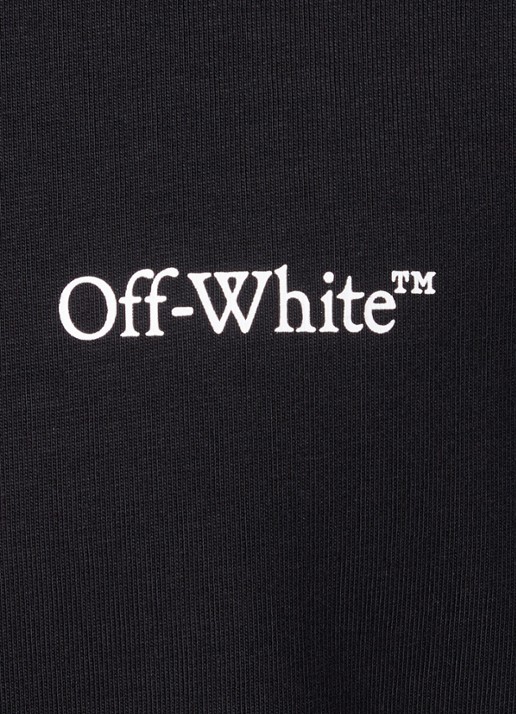 Off-White Lunar T-shirt met logo- en backprint - detail 5 zwart