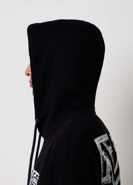 Off-White Motion hoodie met logo- en backprint - detail 5 zwart