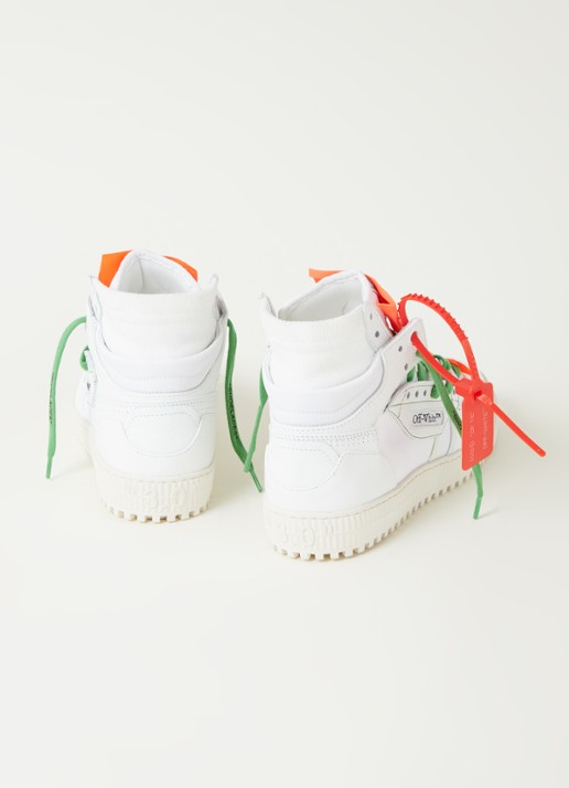 Off-White Off Court 3.0 sneaker van leer  - detail 2 wit