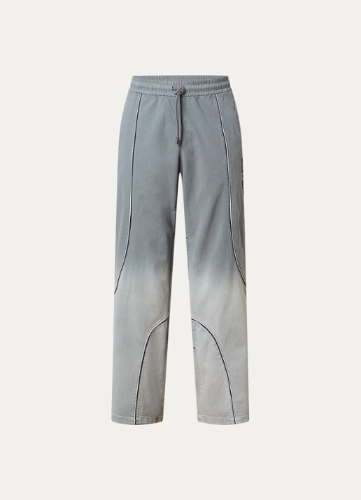 Off-White Offline straight fit trackpants met dip-dye dessin en trekkoord - voorkant 5 grijs