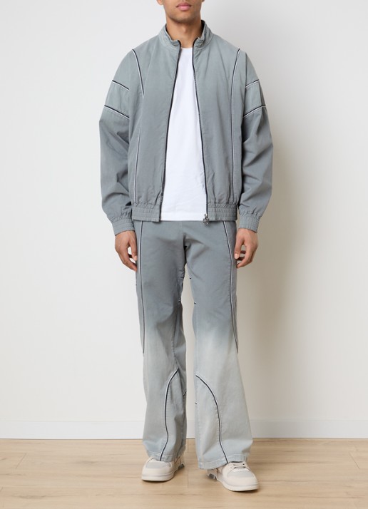 Off-White Offline trackvest met steekzakken - voorkant 2 grijs