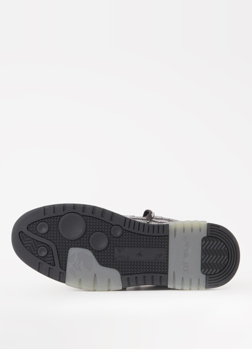 Off-White Out Of Office sneaker met kalfsleren details en strass - detail 5 zwart