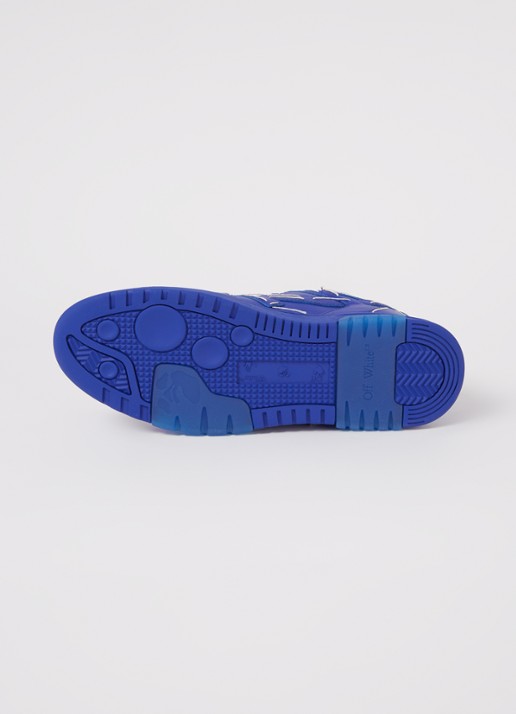 Off-White Out Of Office sneaker met leren details - detail 7 donkerblauw