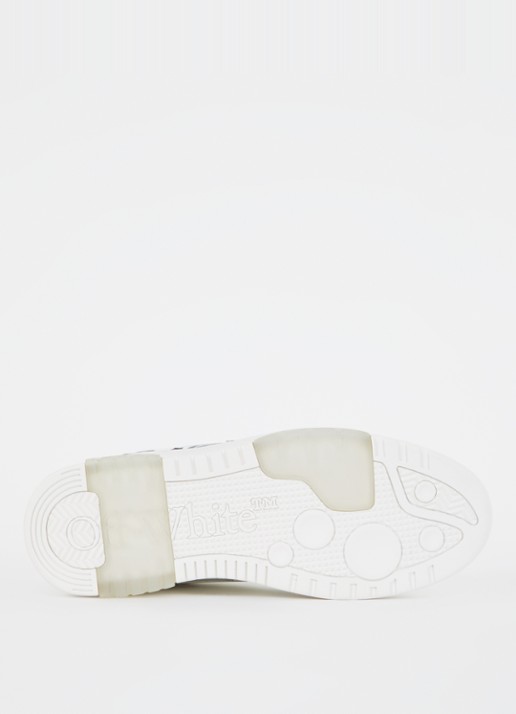 Off-White Out Of Office sneaker van kalfsleer met print - detail 4 gebroken wit