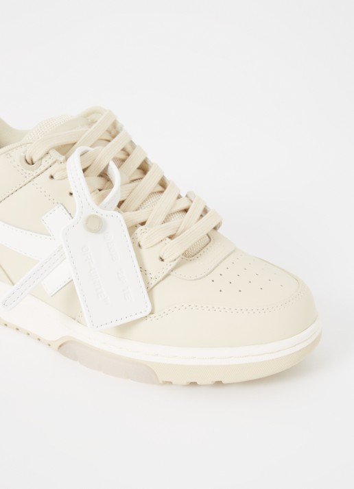 Off-White Out Of Office sneaker van kalfsleer  - detail 5 creme