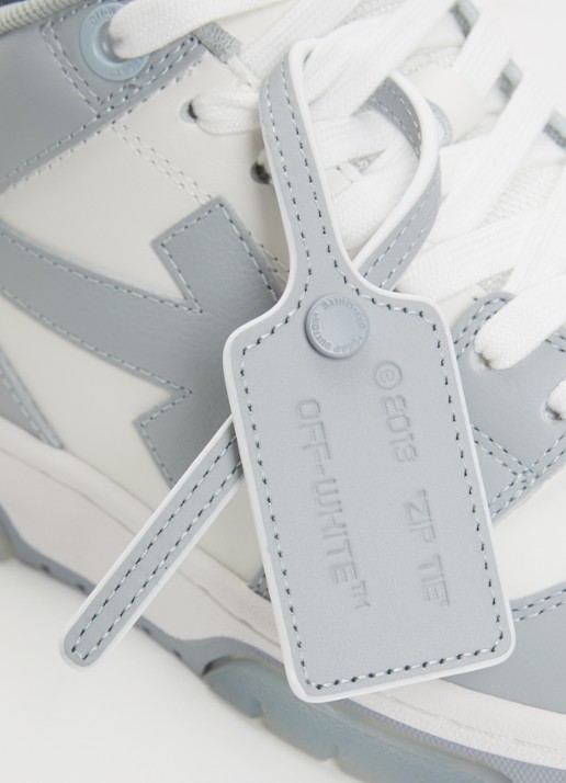 Off-White Out Of Office sneaker van kalfsleer  - detail 5 grijs