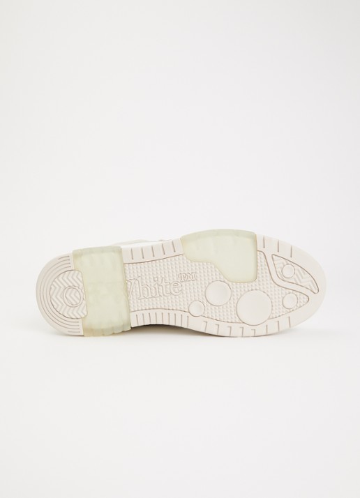 Off-White Out Of Office sneaker van kalfsleer - detail 4 beige