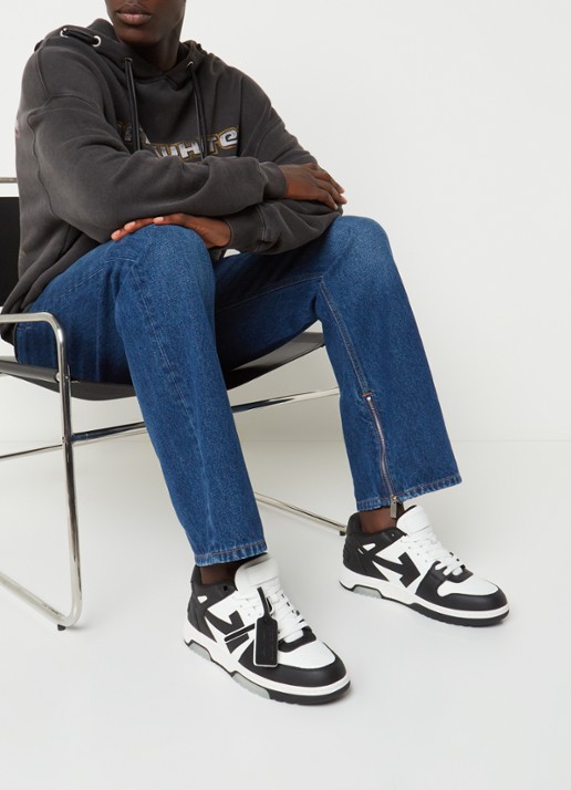 Off-White Out Of Office sneaker van kalfsleer - voorkant 2 wit