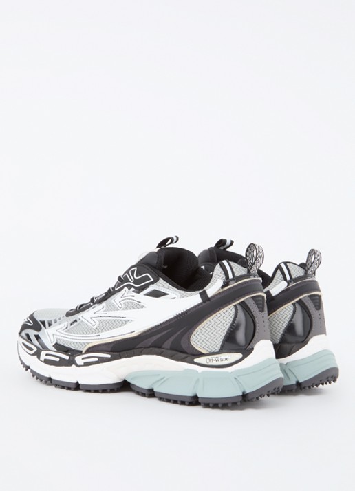Off-White Ow Be Right Back sneaker met mesh details - achterkant zwart