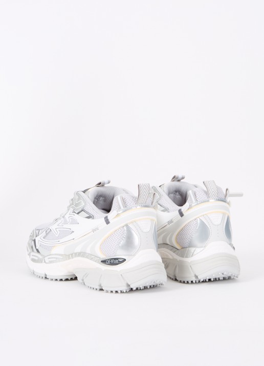 Off-White Ow Be Right Back sneaker met mesh details - achterkant 3 grijs