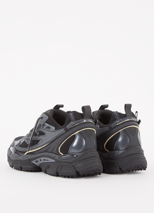 Off-White Ow Be Right Back sneaker met mesh details - achterkant 3 zwart