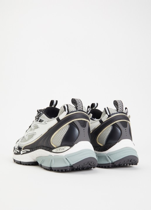 Off-White Ow Be right Back sneaker met mesh en metallic details - achterkant 6 blauwgrijs