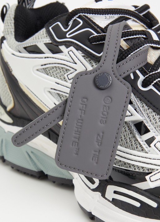 Off-White Ow Be right Back sneaker met mesh en metallic details - detail 5 blauwgrijs