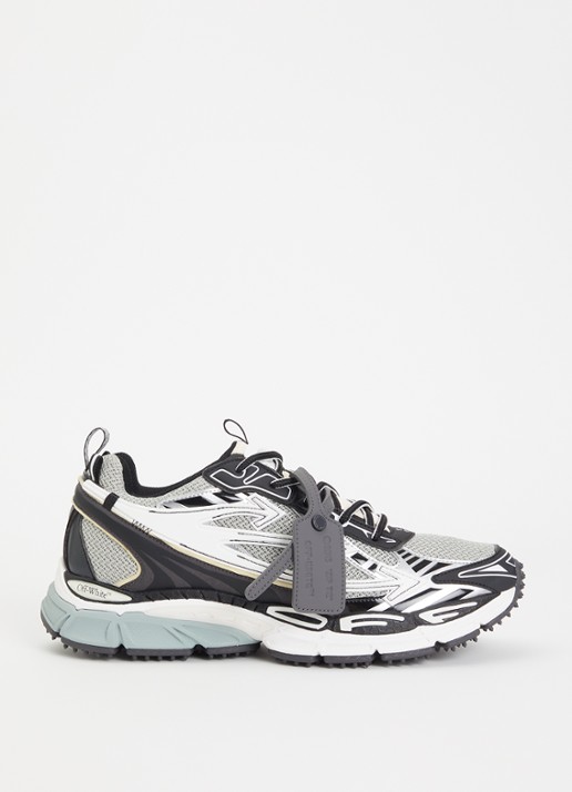 Off-White Ow Be right Back sneaker met mesh en metallic details