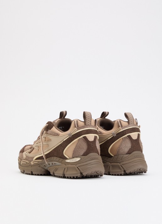 Off-White Ow Be Right Back sneaker van suède - achterkant 2 bruin