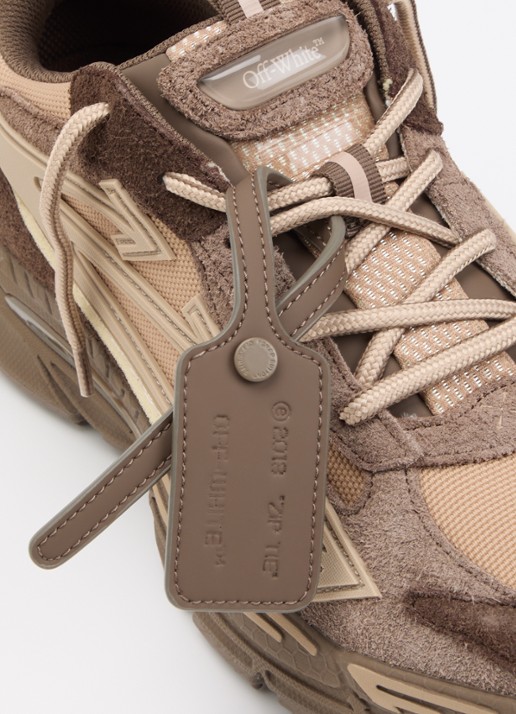 Off-White Ow Be Right Back sneaker van suède - detail 6 bruin