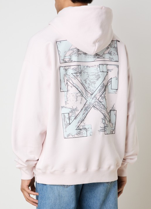 Off-White Paint Arrow hoodie met logo- en backprint