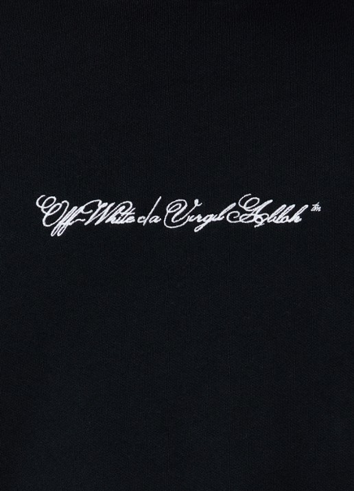 Off-White Script Arrow sweater met logoborduring - detail 3 zwart