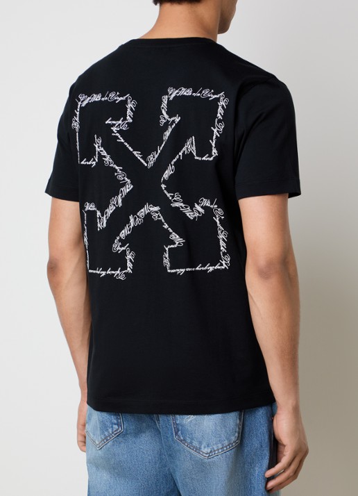 Off-White Script Arrow T-shirt met logoborduring