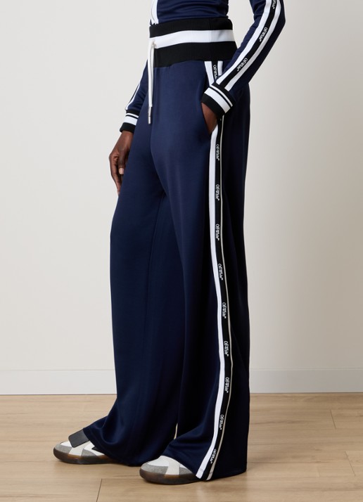 Off-White Serena high waist loose fit joggingbroek met logo - detail 3 donkerblauw