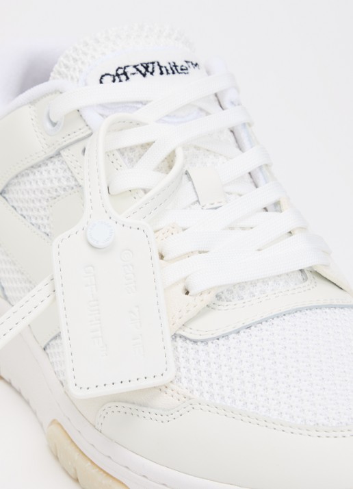 Off-White Slim Out Of Office sneaker met details van leer en suède - detail 5 gebroken wit