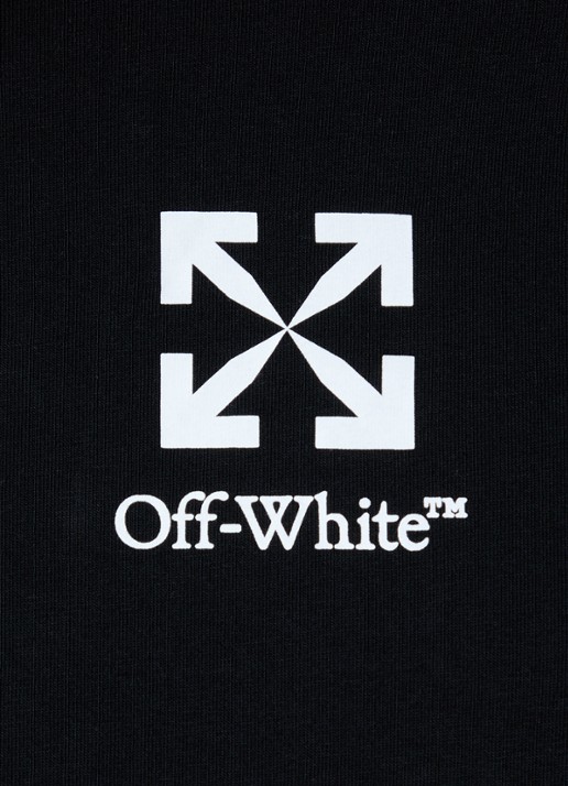 Off-White Small Arrow T-shirt met logoprint - detail 5 zwart