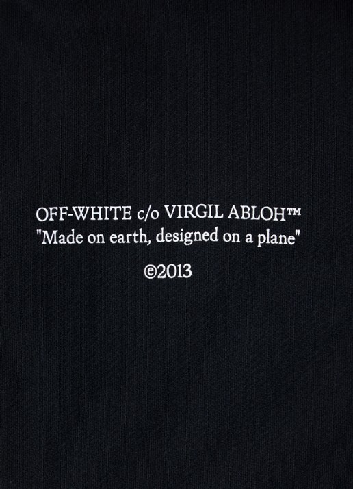 Off-White Statement hoodie met logoprint - detail 6 zwart