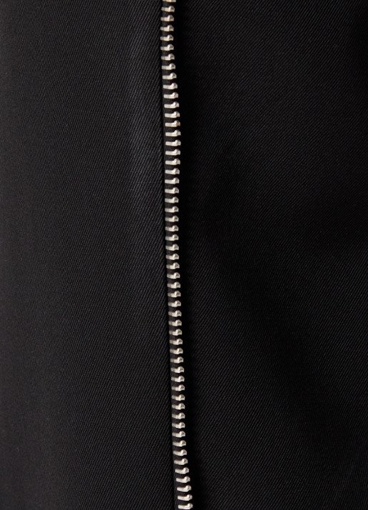 Off-White Tapered fit pantalon van wol met ritsdetail - detail 3 zwart