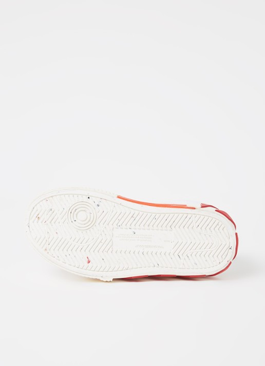 Off-White Vulcanized sneaker van canvas met suède detail - detail 4 wit
