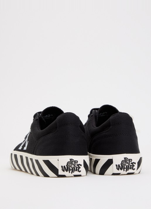 Off-White Vulcanized Undercut sneaker met logo - achterkant zwart