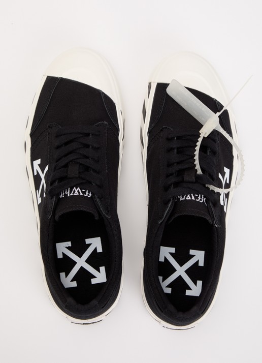 Off-White Vulcanized Undercut sneaker met logo - detail 4 zwart