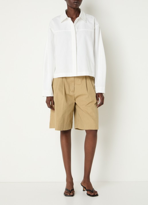 OLAF Blouse met logoborduring - voorkant 2 wit