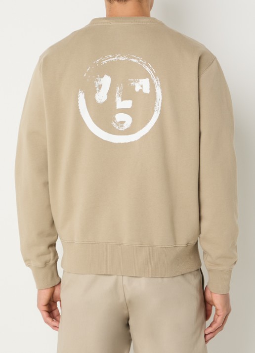 OLAF Brushstroke sweater met logo- en backprint
