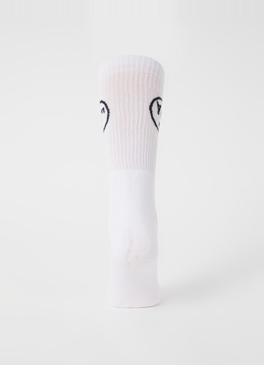 OLAF Face sportsokken met logo - voorkant 3 wit
