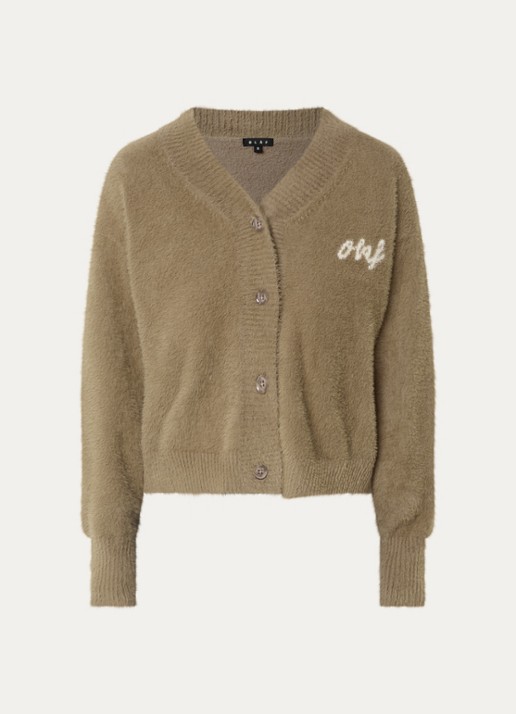 OLAF Fijngebreid vest met logo