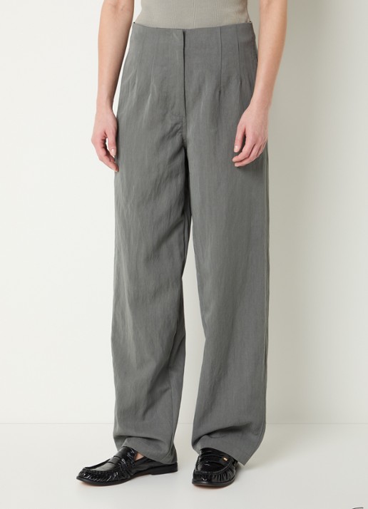 OLAF High waist loose fit pantalon met steekzakken