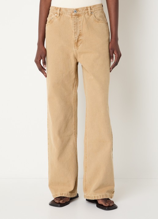 OLAF High waist straight leg jeans met gekleurde wassing