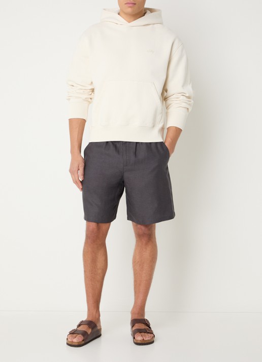 OLAF Hoodie met logo - voorkant 2 creme