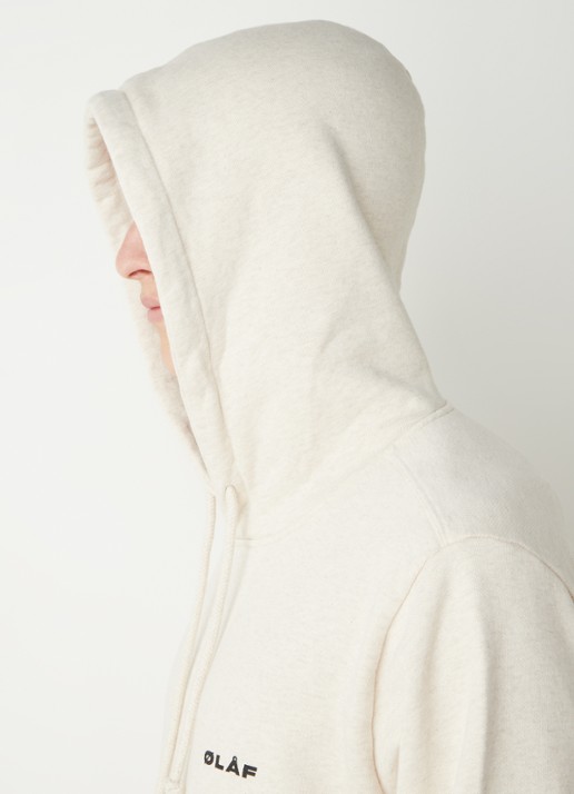 OLAF Hoodie met logo - detail 5 vanillegeel