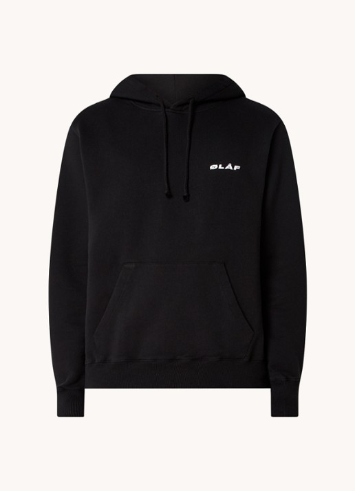 OLAF Hoodie met logo  - voorkant zwart
