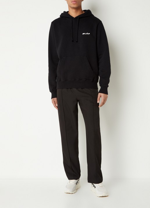 OLAF Hoodie met logo  - voorkant 2 zwart