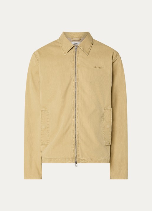 OLAF Jack met steekzakken - voorkant beige