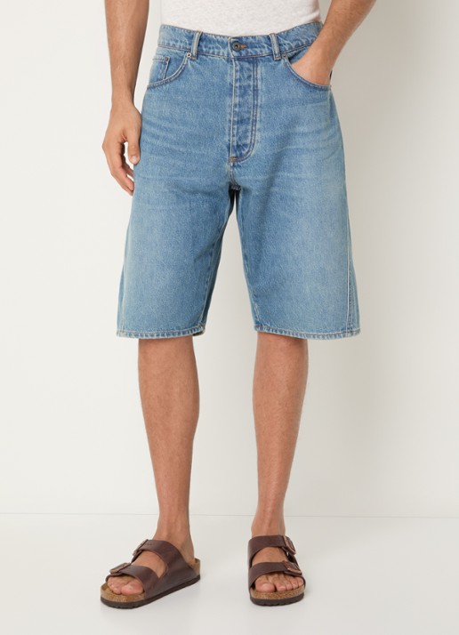 OLAF Loose fit korte broek van denim met medium wassing
