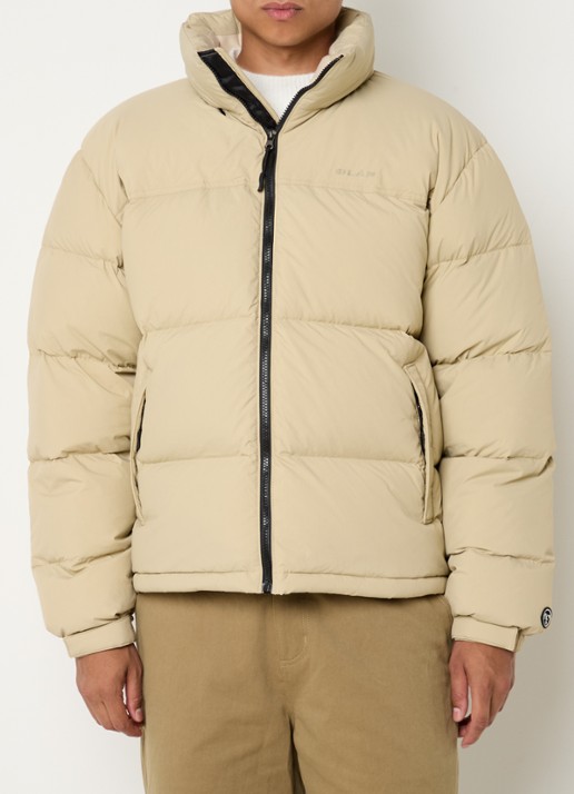 OLAF Puffer jack met ritszakken en opbergbare capuchon