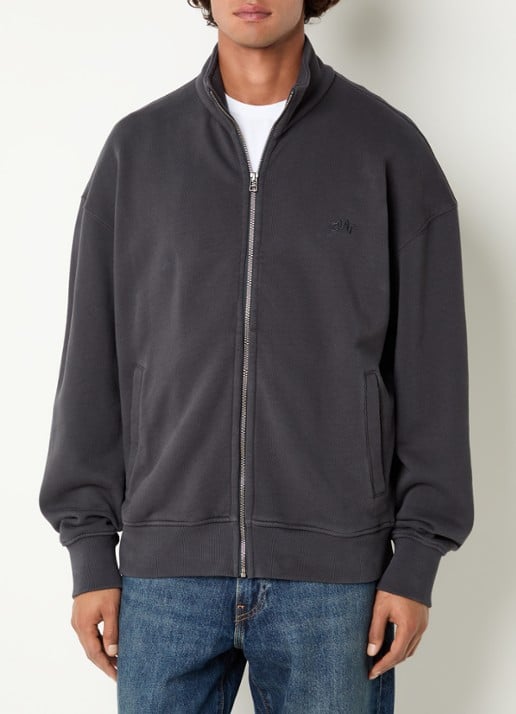 OLAF Signature Logo sweatvest met kraag en logoborduring