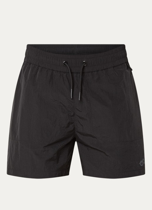OLAF Signature zwemshorts met glanzende finish en ritszakken  - voorkant 3 zwart