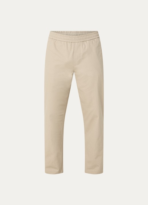 OLAF Slim fit chino met steekzakken - voorkant 2 lichtbruin