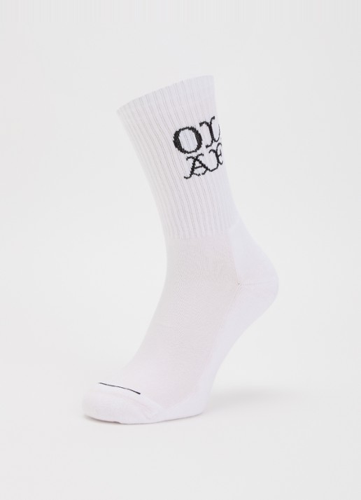 OLAF Sokken met logo - detail 3 wit