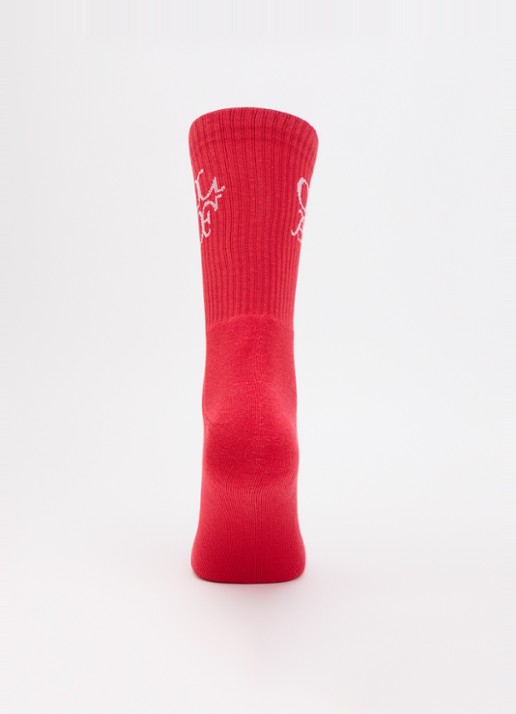 OLAF Sokken met logo - voorkant 2 rood